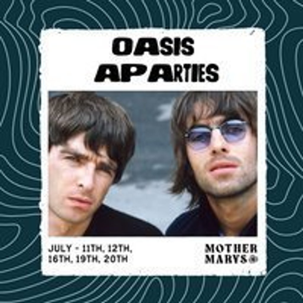 OASIS - Pre Show & After Show Parties (July 20th) | Event in Manchester | AllEvents