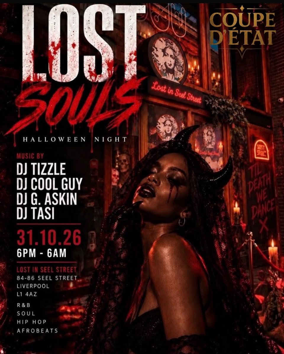 Tickets: Lost Souls | Lost In Seel Street Liverpool Sat 31 October
