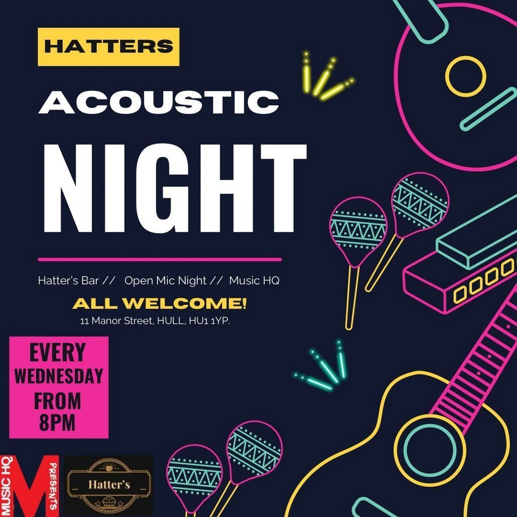 Acoustic Wonderland Open Mic at The Mad Hatter Cafe Bar | The Mad Hatter  Cafe Bar Hull Wed 16 April 2025