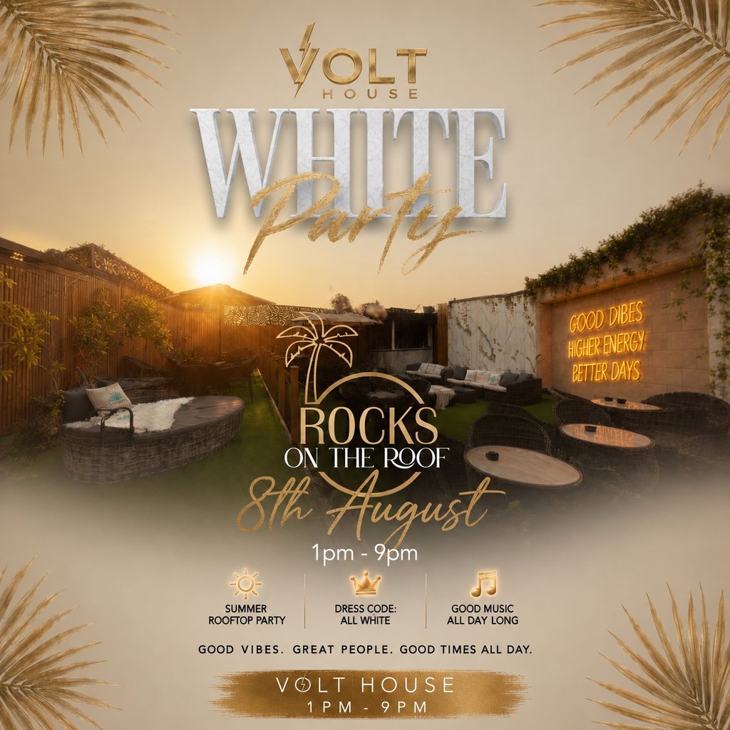 VoltHouse White Party | On The Rocks Rooftop Terrace
