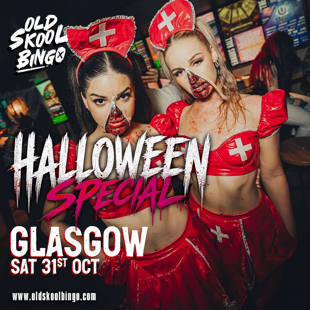 Old Skool Bingo Sat 31st October Glasgow Halloween special at Manuka, Glasgow