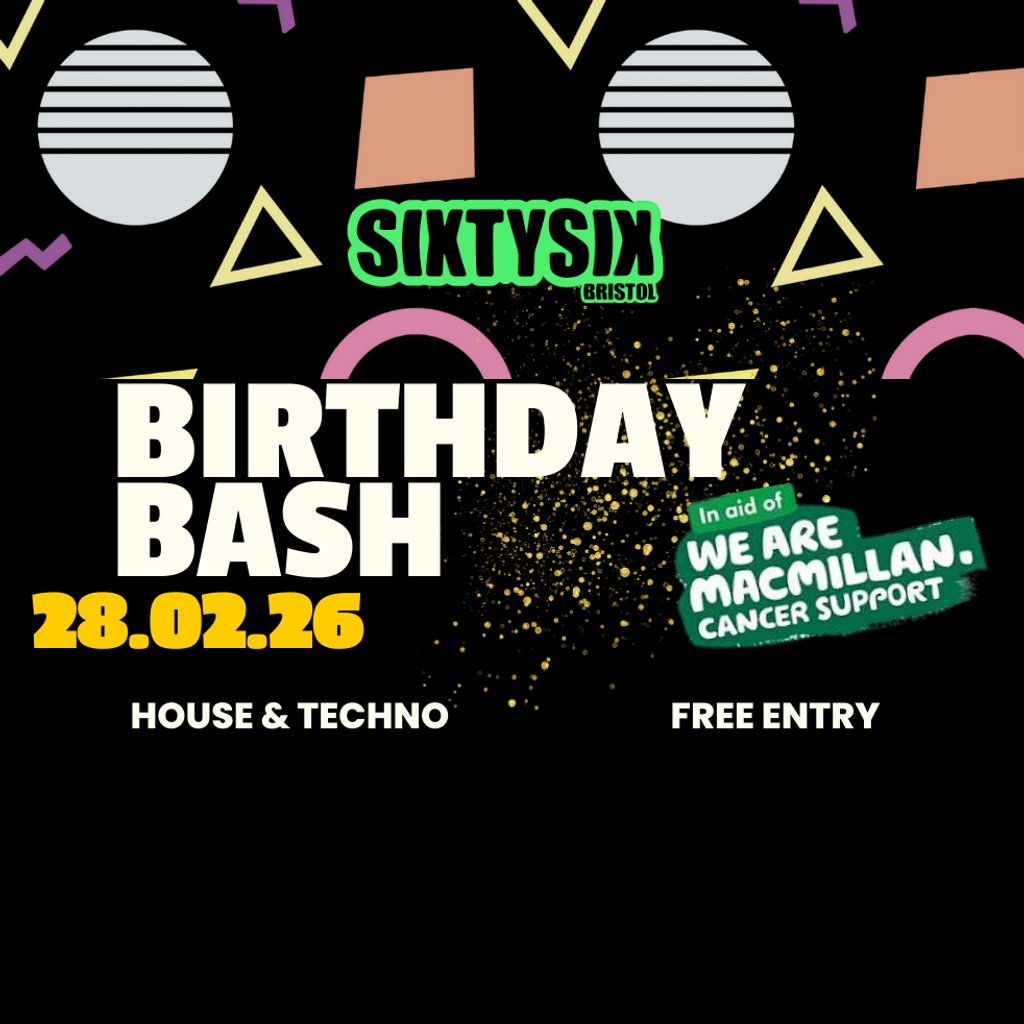 WAVE RAVE - Bristol - Birthday Bash in aid of Macmillan
