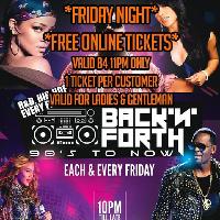 Karma Ealing :: Back N Forth - Fri 9th Feb ::Free Online tickets