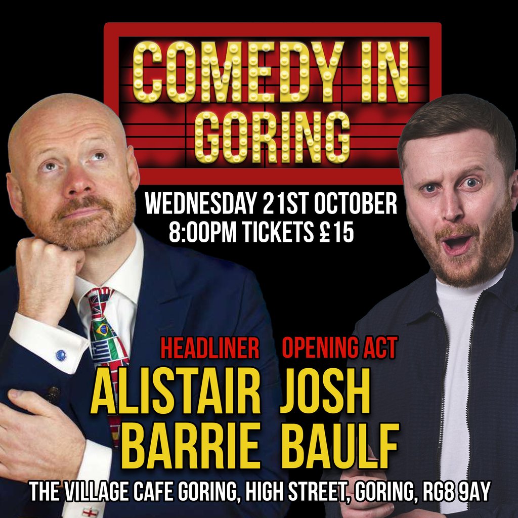 October's Comedy in Goring at Viv's In Goring, Reading