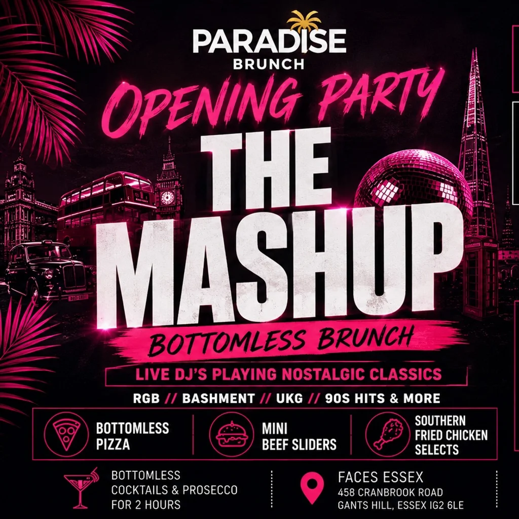 Paradise Brunch The Launch Discount code  ( Essex ) 20% Off