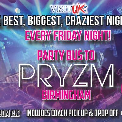 Party Bus to Broad street & Arcadian Birmingham