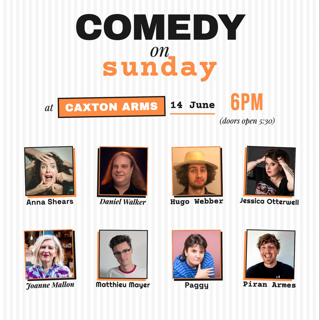 Comedy on Sunday at The Caxton Arms, Brighton