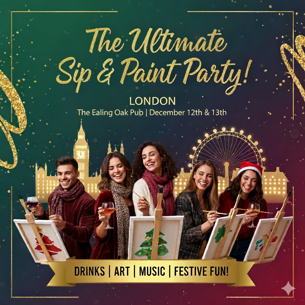 The Ultimate Christmas Sip & Paint Party