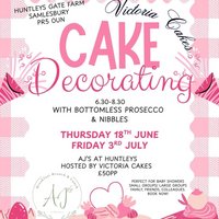 Cake Decorating with Victoria cakes at Ajs At Huntleys