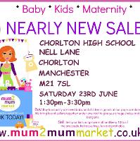 mum2mum market Manchester Nearly New Sale at Chorlton High School