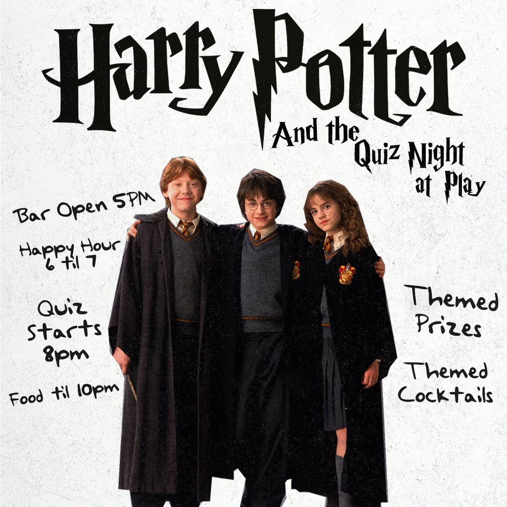 Harry Potter and the Quiz Night at Play | Event in Middlesbrough | AllEvents