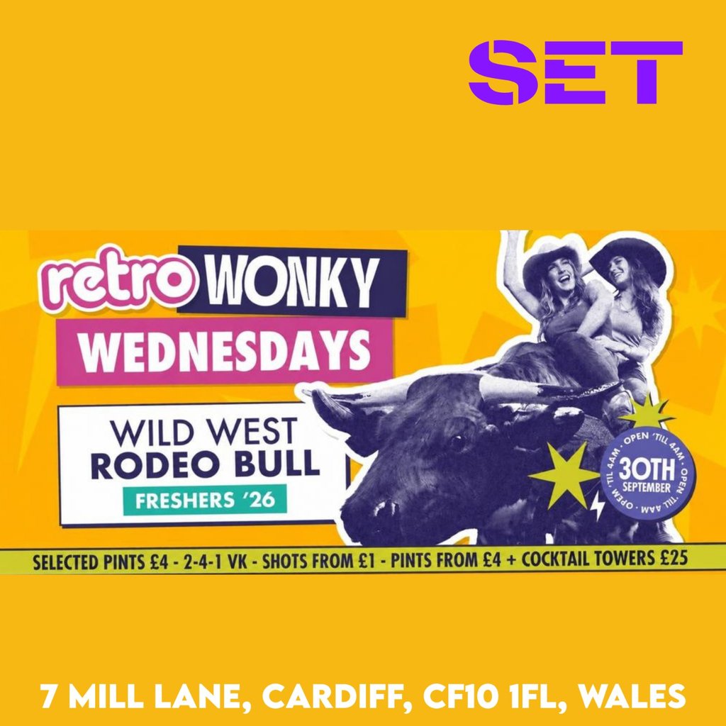 Retro Wonky Wild West Wednesday 30th September