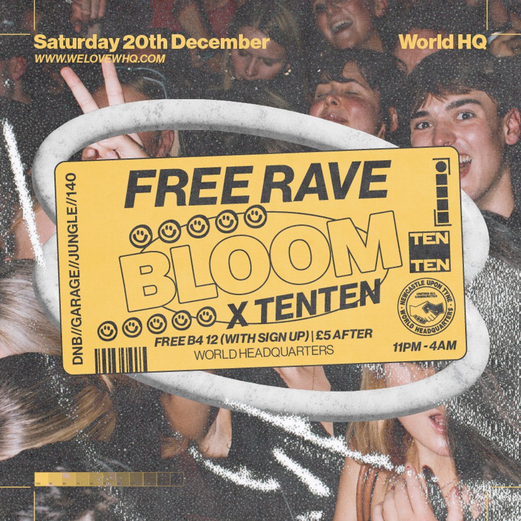 BLOOM x TEN TEN - FREE RAVE - D'n'B, Jungle, UK Garage, 140 – Ibiza Bible
