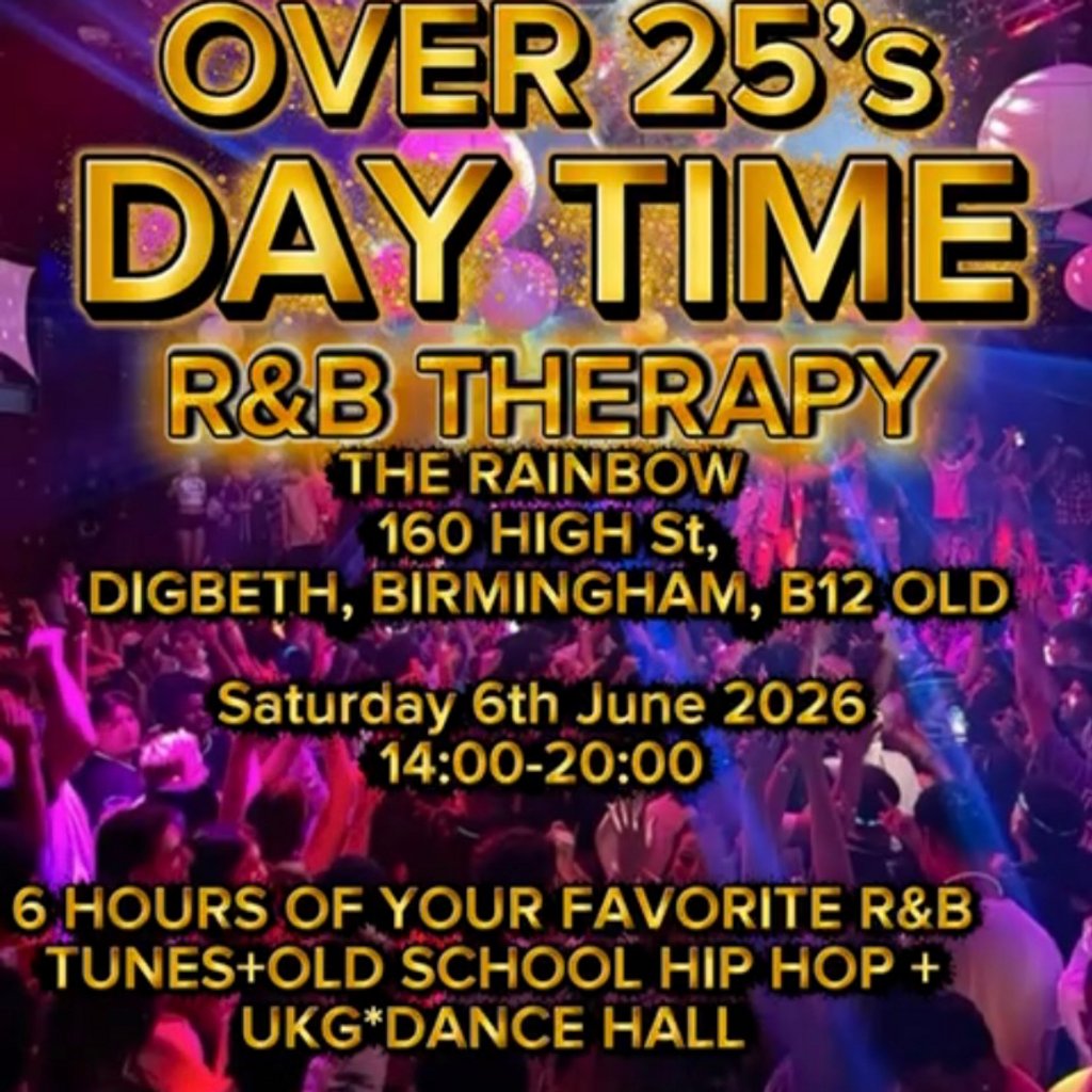R&B Therapy Over 25's Daytime Party