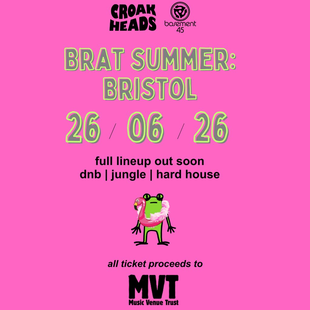 Croakheads does brat summer at basement 45 on 26.06