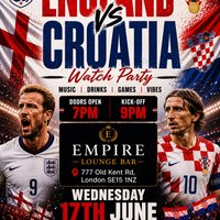 England VS Croatia - Watch Party
