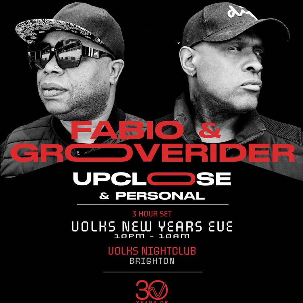 Volks NYE 2026: 12-Hour Rave with Fabio & Grooverider