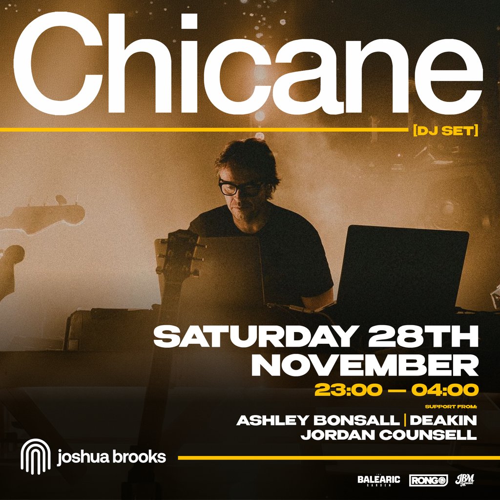 Chicane [DJ Set] | Joshua Brooks Manchester at Joshua Brooks, Manchester