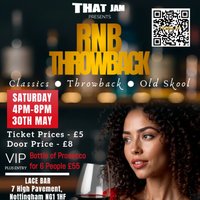 THAT JAM presents RNB ThrowBack Brunch | Saturday 30th May at Lace Bar Nottingham