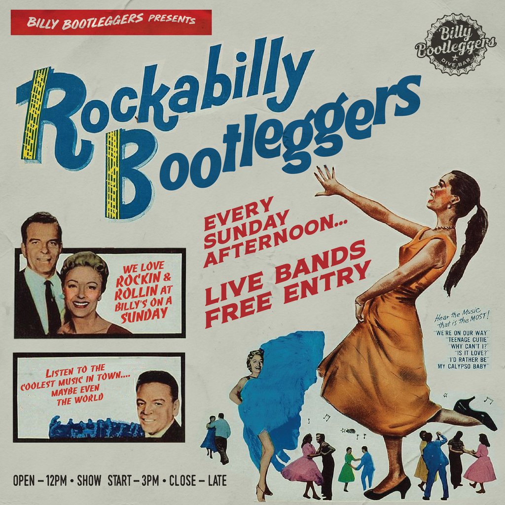 Rockabilly Bootleggers - EVERY SUNDAY @ BILLY'S, 20 July | Event in Newcastle Upon Tyne | AllEvents