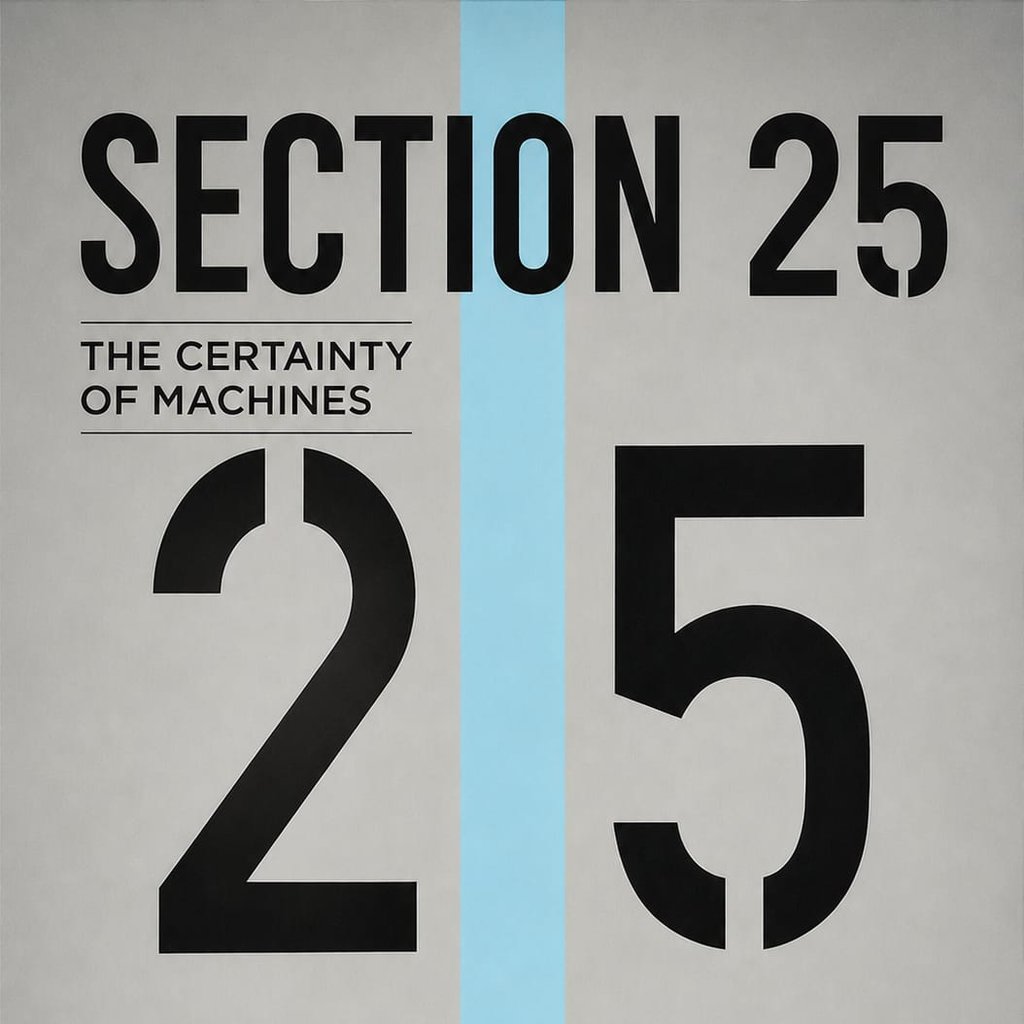 Section 25 - Certainty of Machines LP Launch at 81 Renshaw — gig artwork