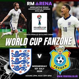 World Cup Fanzone: ENGLAND V DR CONGO