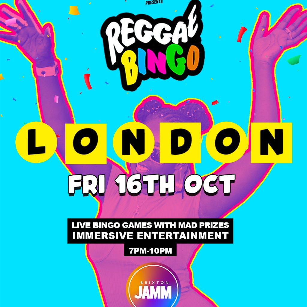 Reggae Bingo - London - Fri 16th Oct at Brixton Jamm, London