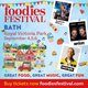Foodies Festival 2026 in Bath featuring chefs, food stalls, and live music.