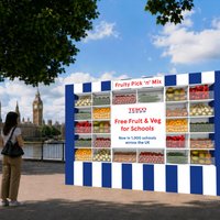 Tesco's Fruity Pick 'n' Mix at Queen's Walk Southbank London