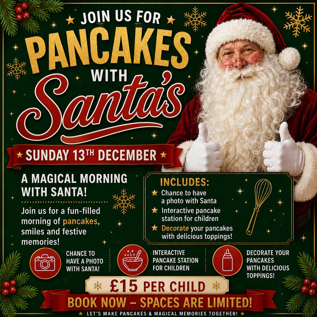Breakfast with Santa at The White Horse Tilbrook, Tilbrook