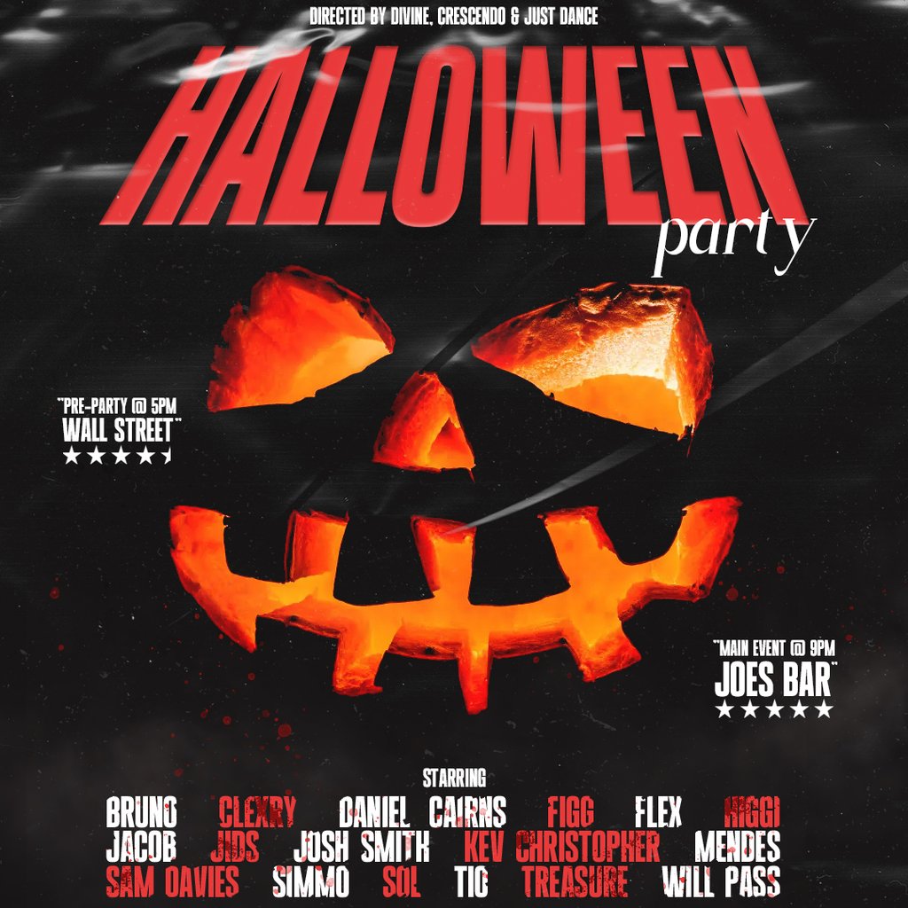 HALLOWEEN by Divine, Crescendo, Just Dance We'll Talk Tomorrow at Joes Bar, Poulton-le-Fylde
