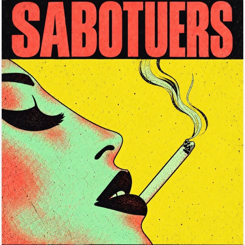 Saboteurs 20th Nov — gig artwork