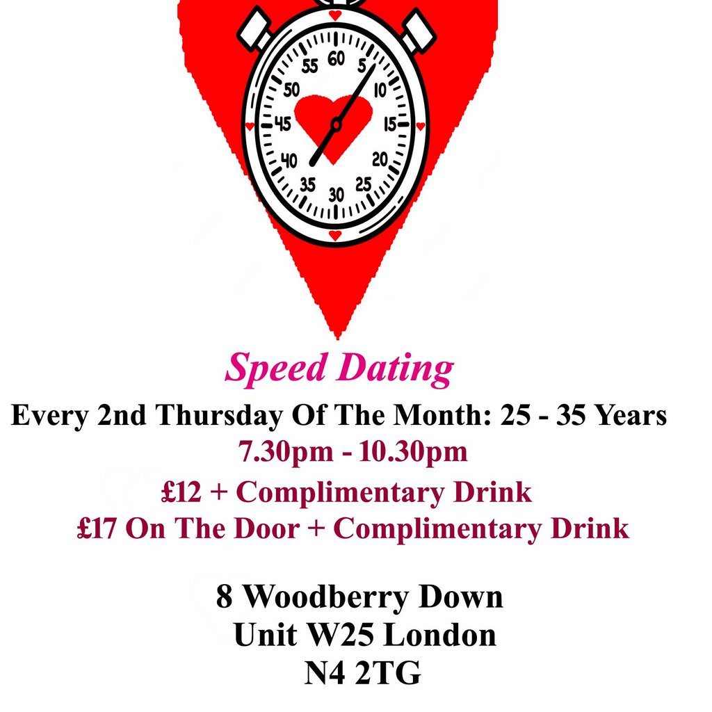 Speed Dating. 25 - 35 years Thursdays at Creativity In Our Hands Suzanne Asphall, London
