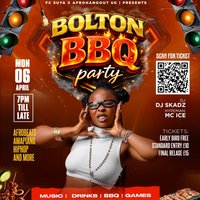 Bbq party Live In Bolton – Mon 6th  April 2026. at Definitely Maybe Bar Ltd
