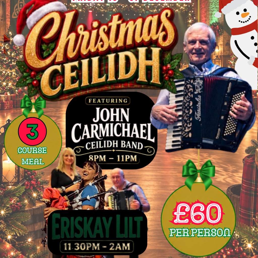 Christmas in the Glasgow Irish Centre Presents Ceilidh Night at Graces Glasgow, Glasgow