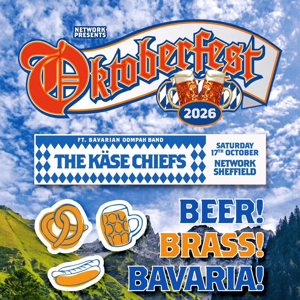 Oktoberfest: featuring The Käse Chiefs at Network Sheffield 14 16 Matilda Street S14qd, Sheffield