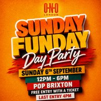 Sunday Funday Day Party (Free Entry With A Ticket) at Pop Brixton
