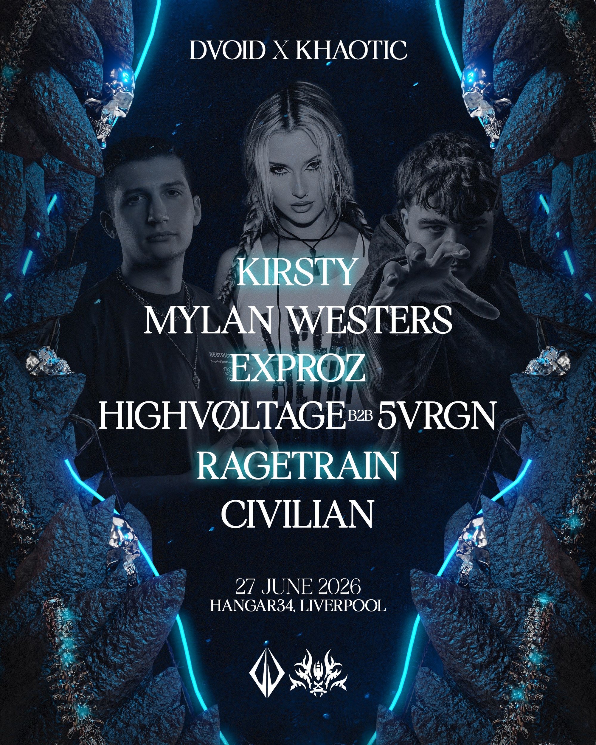 Dvoid x Khaotic:, Exproz, Kirsty, Ragetrain & More | Hangar 34
