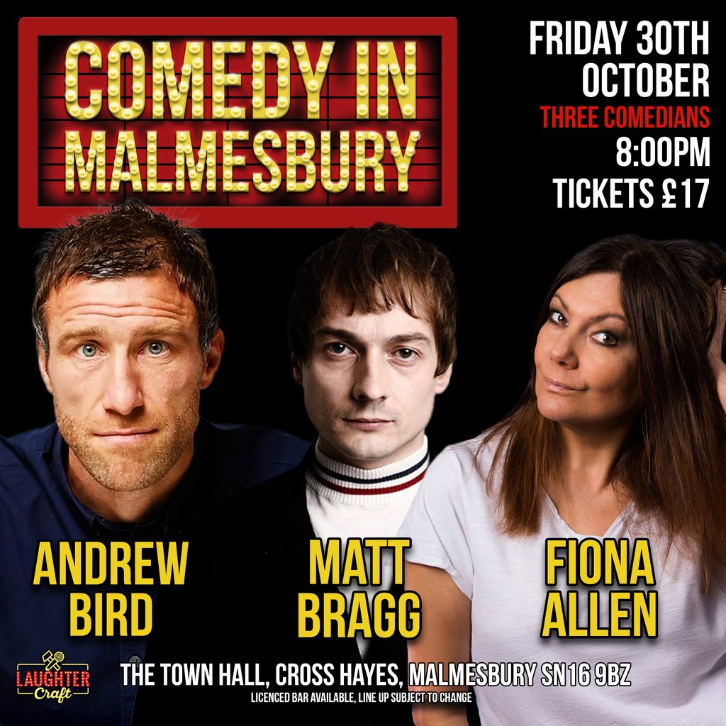 Comedy in Malmesbury at Malmesbury Town Hall, Malmesbury