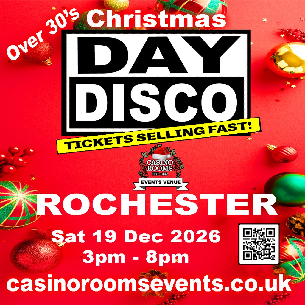 Day Disco (Over 30’s)  Xmas Special -Saturday 19th December 2026