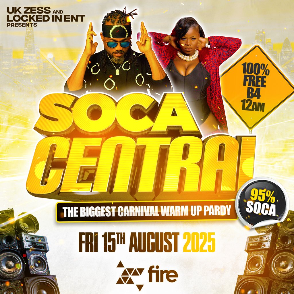 SOCA CENTRAL:The BIGGEST PRE CARNIVAL WARM UP PARDY