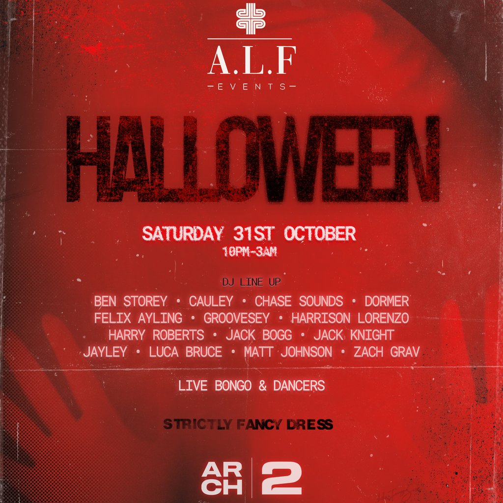 A.L.F Events Halloween at Arch 2, Windsor