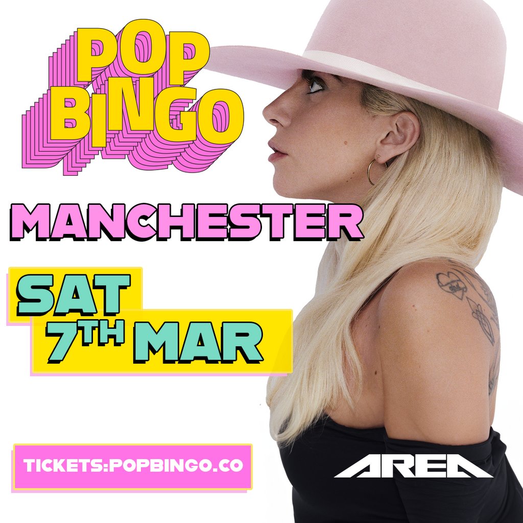 POP Bingo Saturday 7th March Manchester