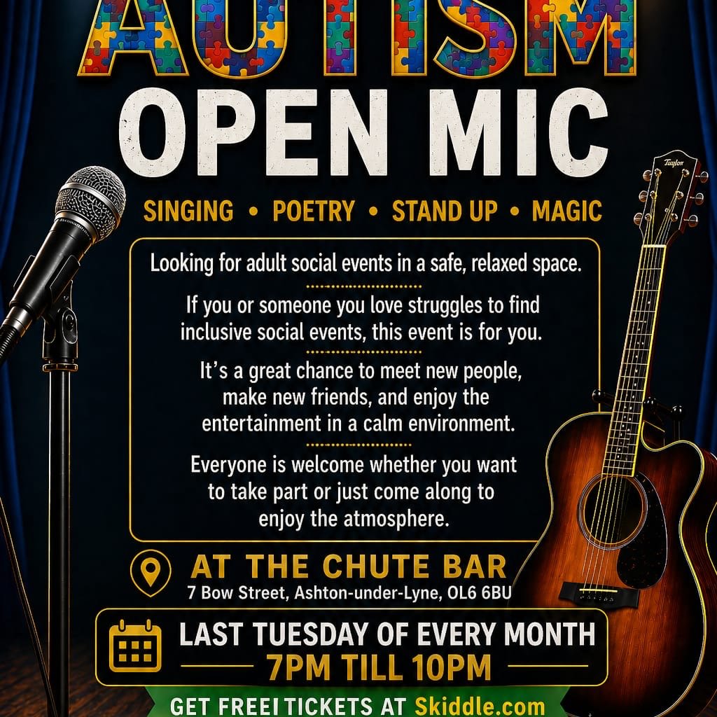 Monthly Autism Open Mic Event
