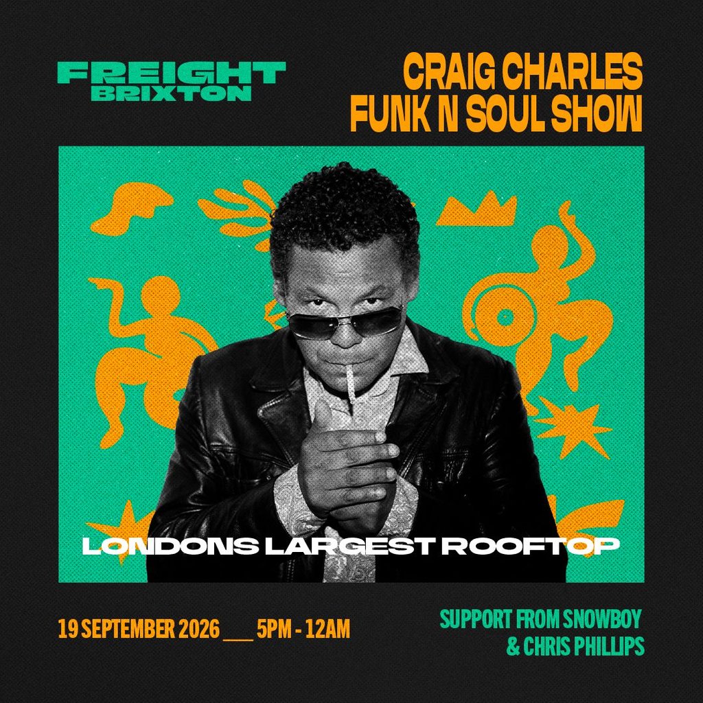 Craig Charles Funk N Soul Rooftop Takeover at Freight Brixton, London