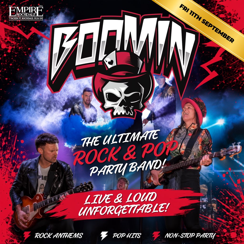 Boomin - the ultimate rock and pop party band - Live at Empire Image