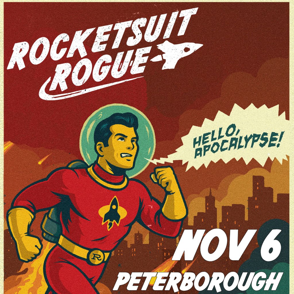 Rocketsuit Rogue + special guests — gig artwork