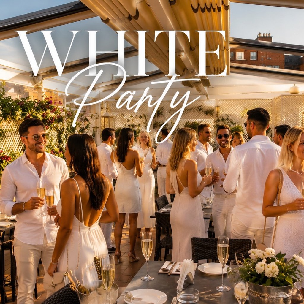 GREEK WHITE PARTY ROOFTOP and SPEED DATING