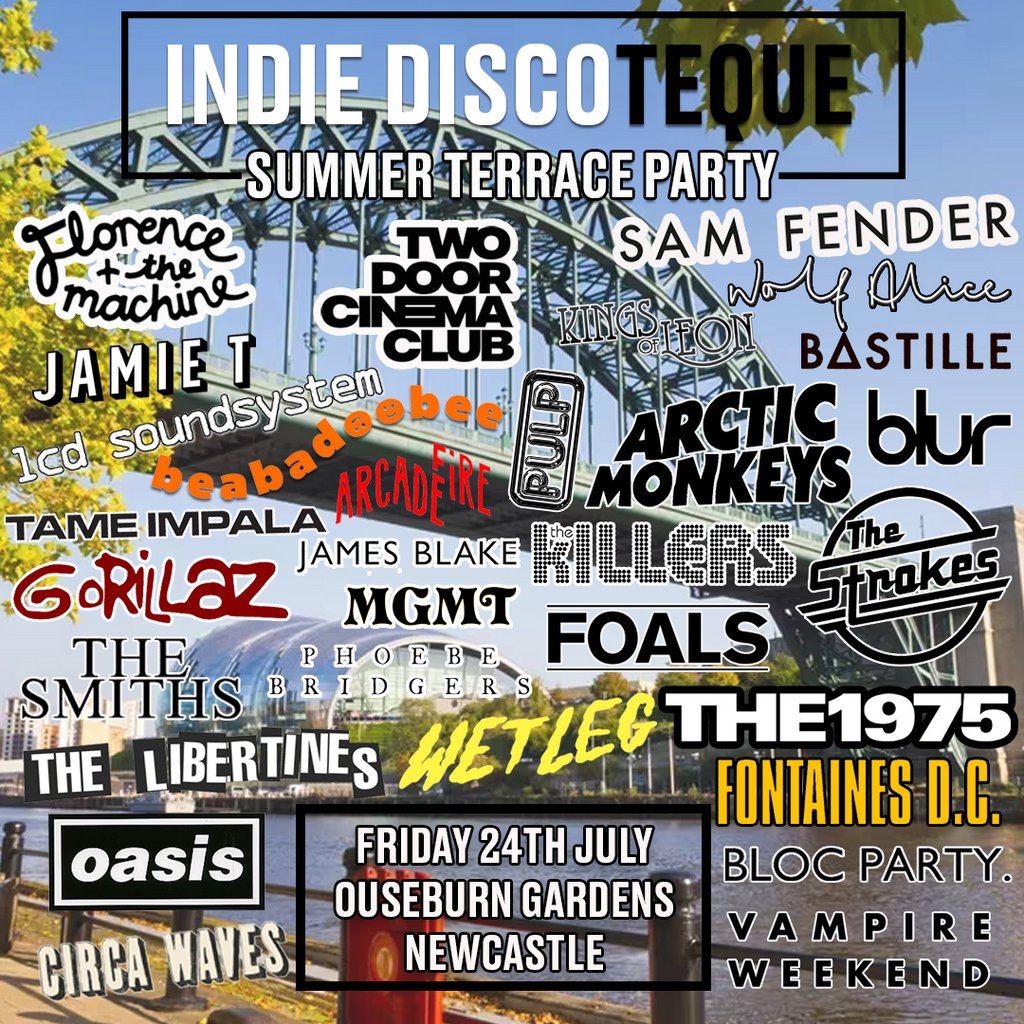Indie Discoteque Summer Terrace Party (Newcastle)