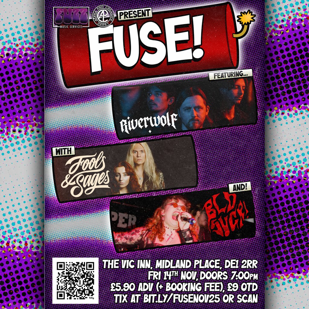 FUSE featuring RiverWolf, Fools & Sages, and BLDSUGR, 14 November | Event in Derby | AllEvents